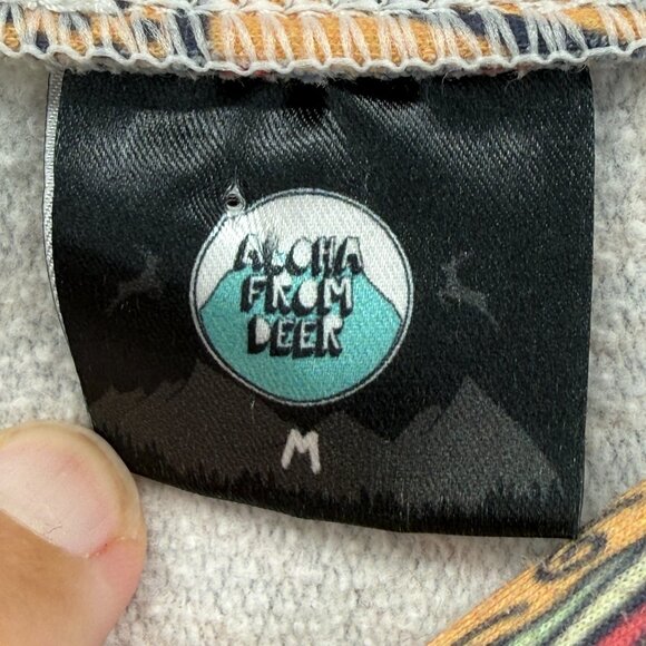 Aloha from Deer Streetwear Funky Colorful Artsy Dragon Sweatshirt Size M - Picture 10 of 12